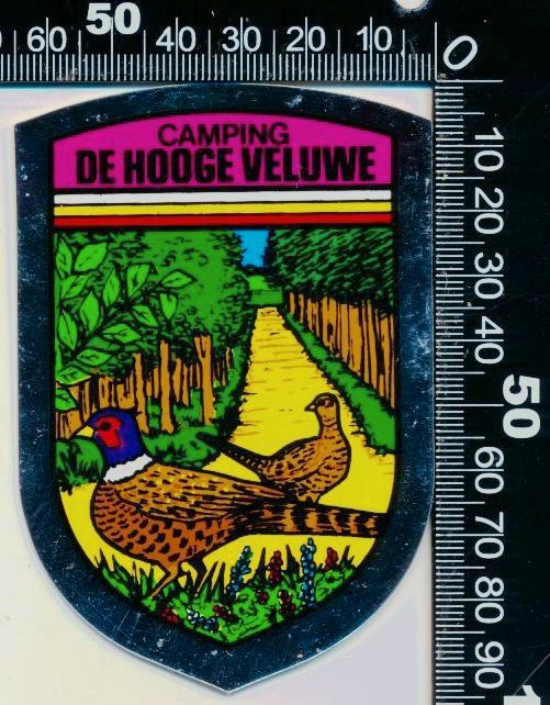 Sticker: Camping De Hooge Veluwe, Verzamelen, Stickers, Zo goed als nieuw, Bedrijf of Vereniging, Ophalen of Verzenden