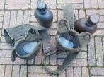 Veldflessen met etensbakje aan militair koppel 2x, Ophalen of Verzenden, Landmacht, Nederland