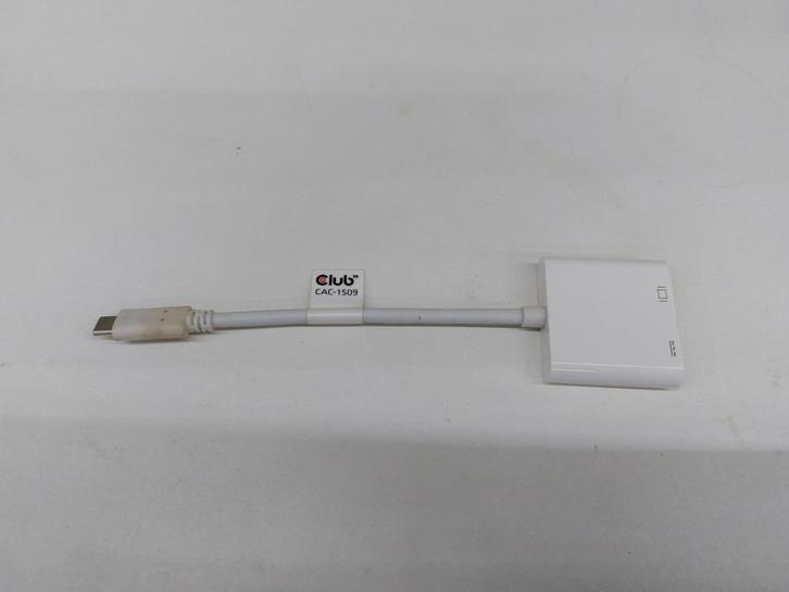 2x - Club3D CAC-1509 - USB 3.1 Type C to Mini DP1.2 & PD 60W, Computers en Software, Pc- en Netwerkkabels, Nieuw, Ophalen of Verzenden
