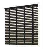 Houtlook jaloezie met ladderband walnoot, Bruin, 150 tot 200 cm, Nieuw, Ophalen of Verzenden