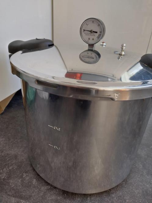 Pressure Canner, Huis en Inrichting, Keuken | Potten en Pannen, Zo goed als nieuw, Overige typen, Rvs, Inductieplaat, Keramische plaat