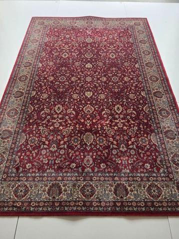 200x295 Rood Beige Machinaal Vloerkleed Klassiek beschikbaar voor biedingen