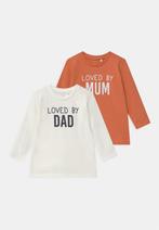 setje van 2 shirts van name it met leuke tekst ( 74 ), Ophalen of Verzenden, Zo goed als nieuw, Jongetje of Meisje