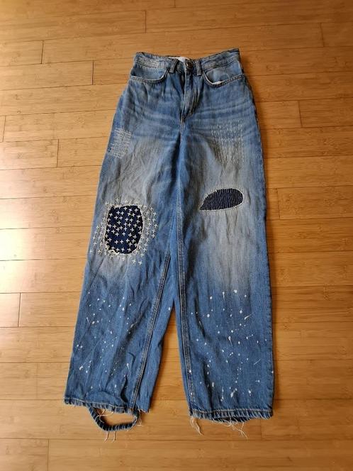 ader error x zara jeans, Kleding | Dames, Spijkerbroeken en Jeans, Gedragen, W27 (confectie 34) of kleiner, Blauw, Ophalen of Verzenden
