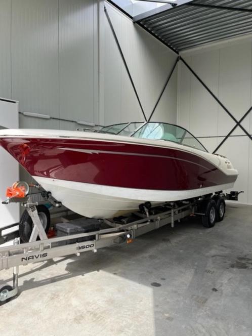 Jeanneau Runabout 755 inclusief Van Claes Trailer, Watersport en Boten, Speedboten, Gebruikt, 6 meter of meer, Benzine, 200 pk of meer