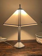 Glas in lood tafellamp, Huis en Inrichting, Lampen | Tafellampen, Ophalen, Gebruikt, Glas, Glas in lood