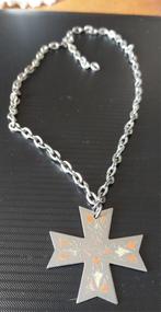 Maltees kruis metaal ketting, Antiek en Kunst, Ophalen of Verzenden