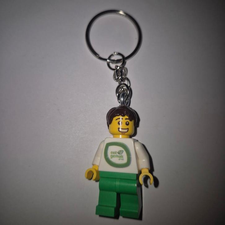 Unieke Lego Eetgemak Sleutelhanger - Verzamelaarsobject, Verzamelen, Speelgoed, Zo goed als nieuw, Ophalen of Verzenden