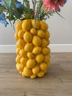 Vaas met citroenen (zonder bloemen), Kunststof, Geel, Ophalen of Verzenden, Zo goed als nieuw