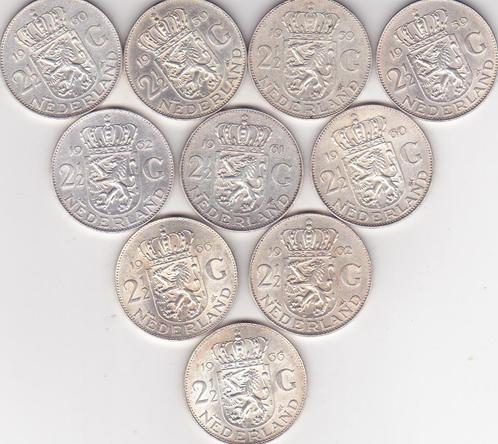 RIJKSDAALDERS 15 STUKS ZILVER, Postzegels en Munten, Munten | Nederland, 2½ gulden, Koningin Wilhelmina, Zilver, Verzenden