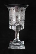 Antiek Biedermeier gegraveerd Huwelijksglas 1860-1870, Antiek en Kunst, Antiek | Glas en Kristal, Ophalen of Verzenden