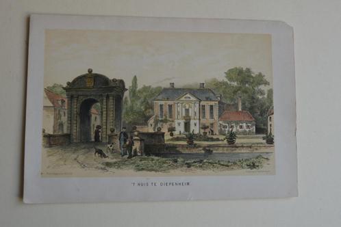 DIEPENHEIM LITHO P.A. Schipperus J. Craandijk OVERIJSSEL E45, Antiek en Kunst, Kunst | Litho's en Zeefdrukken, Verzenden