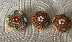 Vintage setje Italiaanse micro mozaiek, Sieraden, Tassen en Uiterlijk, Antieke sieraden, Ophalen of Verzenden, Overige materialen
