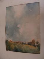 aquarel H Euverman Pontre moli Italy kunstcollectie Amro, Verzenden