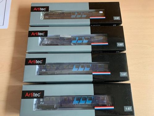 4  stuks Artitec PLAN E     2x1e klas     2 x 2e klas   N.S, Hobby en Vrije tijd, Modeltreinen | H0, Zo goed als nieuw, Wagon