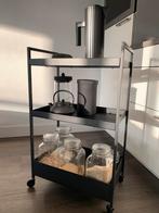 Keuken Trolley zwart Ikea Nissafors nieuw! € 20,00, Huis en Inrichting, Minder dan 50 cm, Zwart, Nieuw, Ophalen of Verzenden