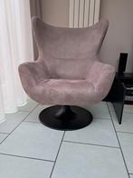 Egg chair, draaistoel taupe, Ophalen of Verzenden, Zo goed als nieuw, 50 tot 75 cm
