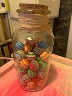 Gekleurde kralen in glazen fles, Ophalen of Verzenden, Nieuw