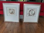 2 prachtige etsen van Anton Heyboer, Antiek en Kunst, Ophalen