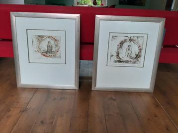 2 prachtige etsen van Anton Heyboer beschikbaar voor biedingen