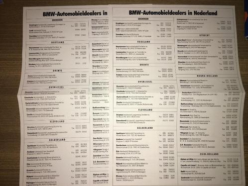 2x BMW dealerlijsten Nederland: 1992 + 1993, Boeken, Auto's | Folders en Tijdschriften, Zo goed als nieuw, BMW, Ophalen of Verzenden