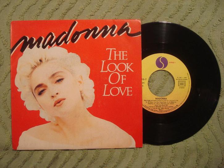 Madonna 7" Vinyl Single: ‘The look of love’ (Frankrijk), Cd's en Dvd's, Vinyl Singles, Zo goed als nieuw, Single, Pop, 7 inch