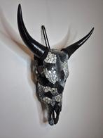 Echte schedel hoorns Koe glasdecoratie, Ophalen of Verzenden, Zo goed als nieuw, Schedel