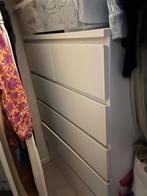 Ikea MALM ladekast 6 lades – wit – goede staat, Ophalen, 100 tot 150 cm, 50 tot 100 cm, Zo goed als nieuw