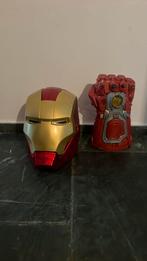 Iron man masker en een marvel power handschoen., Ophalen of Verzenden, Zo goed als nieuw