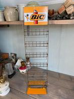 Vintage Bic Aansteker rek display emaille reclamebord, Ophalen of Verzenden, Zo goed als nieuw, Aansteker
