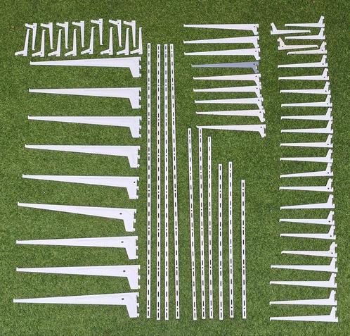 Plankendragers, Rails & Planken - Complete Set, Huis en Inrichting, Woonaccessoires | Wandplanken en Boekenplanken, Gebruikt, Ophalen of Verzenden