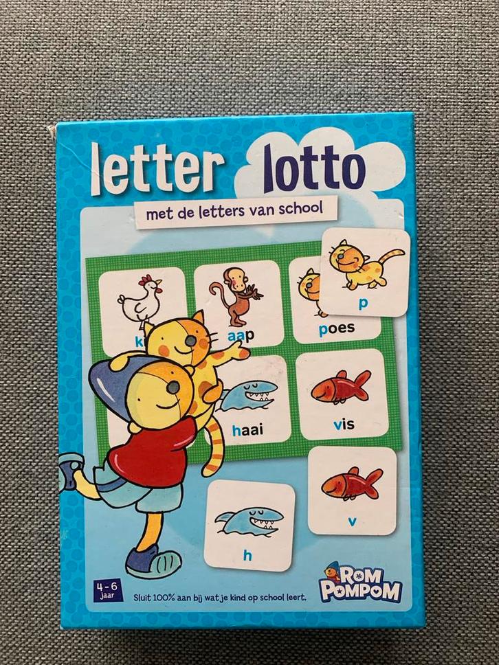 Letter Lotto - Leerzaam spel voor kinderen, Kinderen en Baby's, Speelgoed | Educatief en Creatief, Zo goed als nieuw, Taal en Lezen