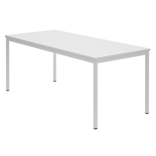 14 Bureautafels 180x80 + 160x80 (wit en grijs), Huis en Inrichting, Bureaus, Gebruikt, Bureau, Ophalen