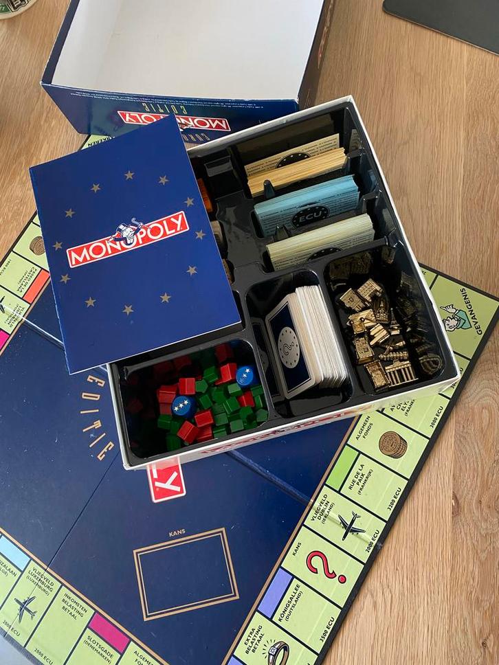 Europese Monopoly - Editie, Hobby en Vrije tijd, Gezelschapsspellen | Bordspellen, Gebruikt, Drie of vier spelers, Ophalen of Verzenden