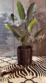 POTLOODRIET CRESPI STYLE PLANTENBAK PLANTENMAND MAND ROTAN, Ophalen of Verzenden, Nieuw, Rond, Minder dan 60 cm