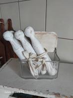 Brocante Oude Glazen Zoutpot, Ophalen of Verzenden