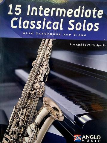 15 Klassieke Solo's Altsax & Piano + CD beschikbaar voor biedingen