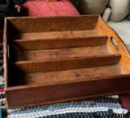 Oude houten Bestekbak, Antiek en Kunst, Curiosa en Brocante, Ophalen of Verzenden