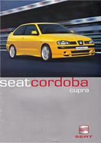 Brochure Seat Cordoba Cupra 06-2000 DUITSLAND, Gelezen, Overige merken, Ophalen of Verzenden, Seat
