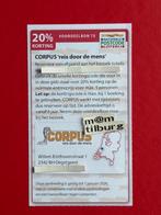 Voordeelbon 73 CORPUS "Reis door de mens" 20% korting, Tickets en Kaartjes, Drie personen of meer, Kortingsbon, Overige typen