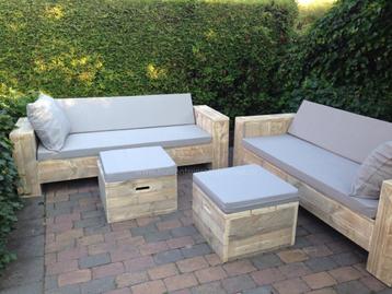 steigerhout Loungeset set lounge GRATIS BEZORGD beschikbaar voor biedingen