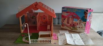Mattel barbie toverhuis magic house villa koffer vintage set beschikbaar voor biedingen