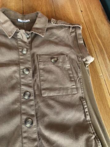 Caramel feels linnen Anna jurkje, maat 40 beschikbaar voor biedingen