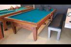 Biljarttafel, Pooltafel, Met accessoires, Bruin, Sport en Fitness, Biljarten en Poolen, Ophalen of Verzenden, Gebruikt, Biljarttafel
