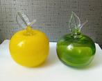 2 glazen appels, Ophalen of Verzenden