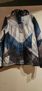 Spex blauw witte grijze skijas ski jas wintersport ski jack, Spex, Ophalen of Verzenden, Jack, Maat 36 (S)