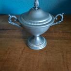 Tinnen suikerpot met deksel, Ophalen of Verzenden