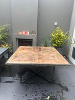 Riviera Maison Tafel Vierkant 140cm, Huis en Inrichting, Tafels | Salontafels, Ophalen, Gebruikt, 100 tot 150 cm, Vierkant