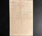 Brief HIJSM over hervatting werk na ziekte (1915), Verzenden, Gebruikt, Trein