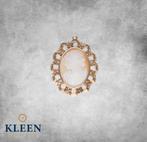 Sierlijke Gouden Kettinghanger met Camee 14 krt, Ophalen of Verzenden, Zo goed als nieuw, Goud, Goud